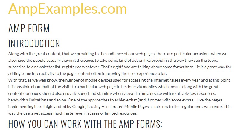 Why don't we  check out AMP project and AMP-form  component?