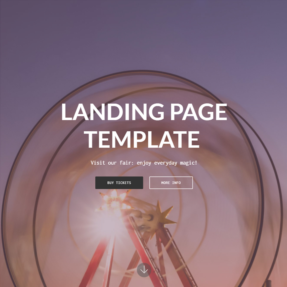 CSS3 Bootstrap Landing Page Templates
