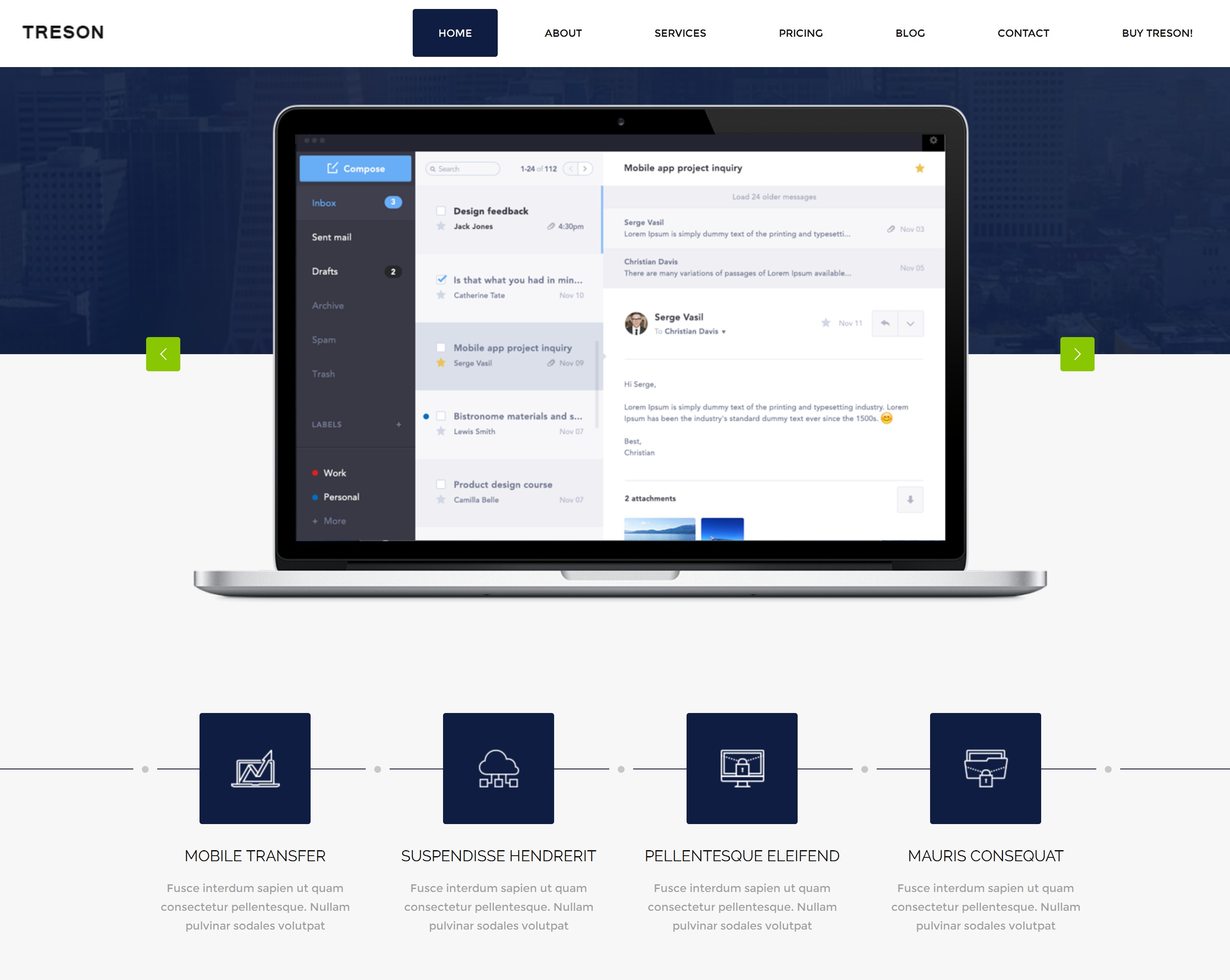 HTML Bootstrap Carousel Theme