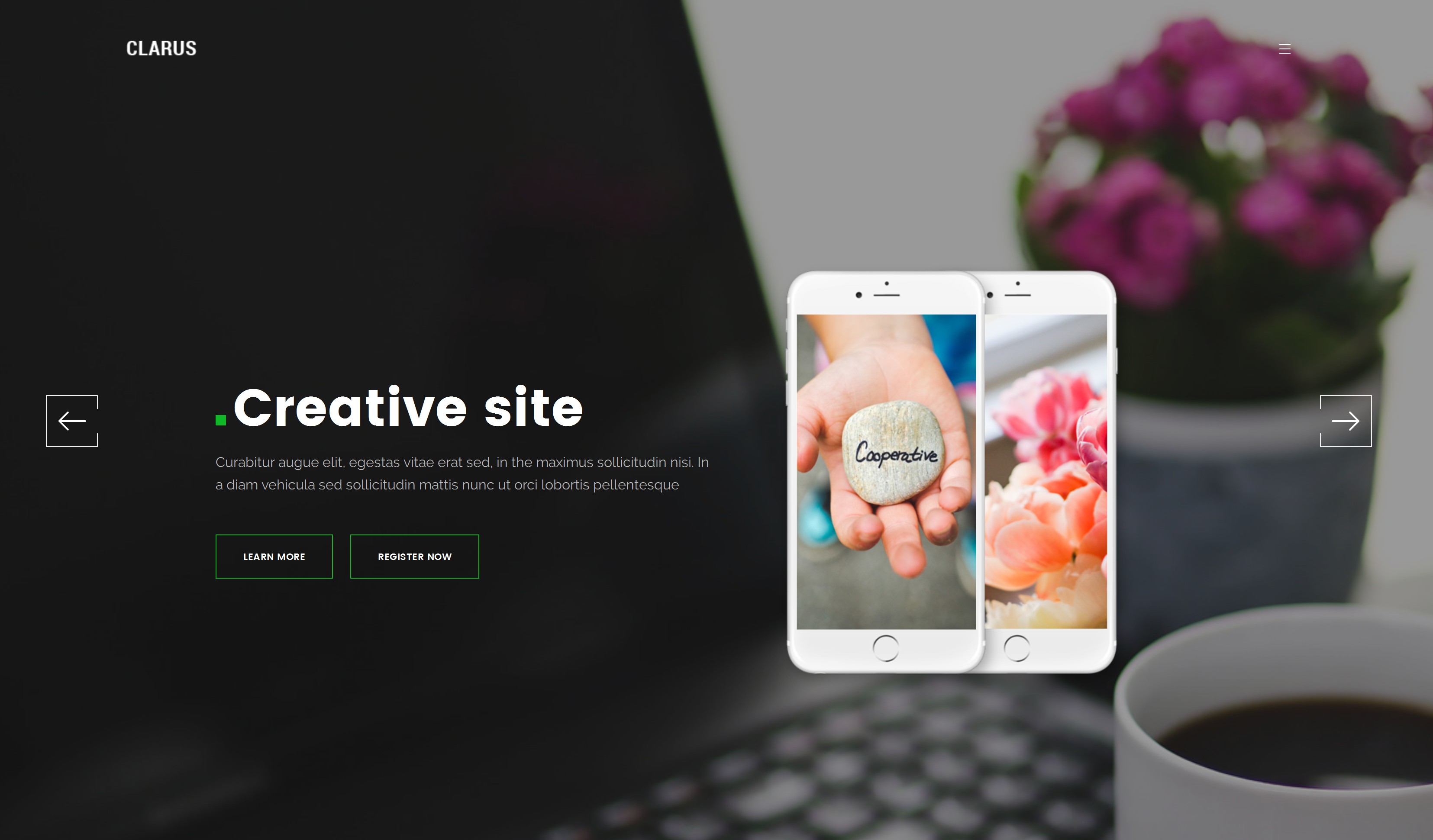 Responsive Bootstrap OnePage Theme