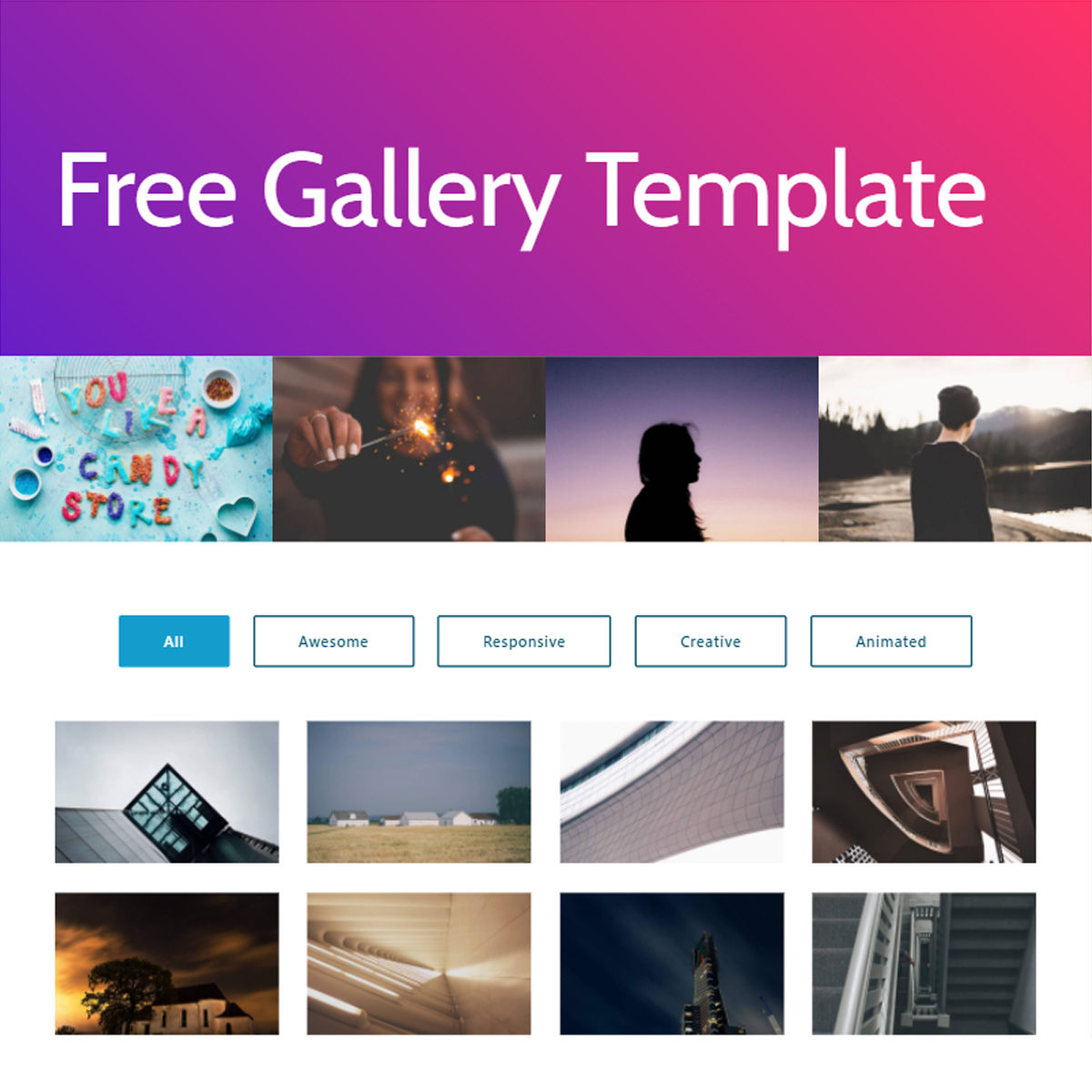 HTML Bootstrap  Gallery  Templates