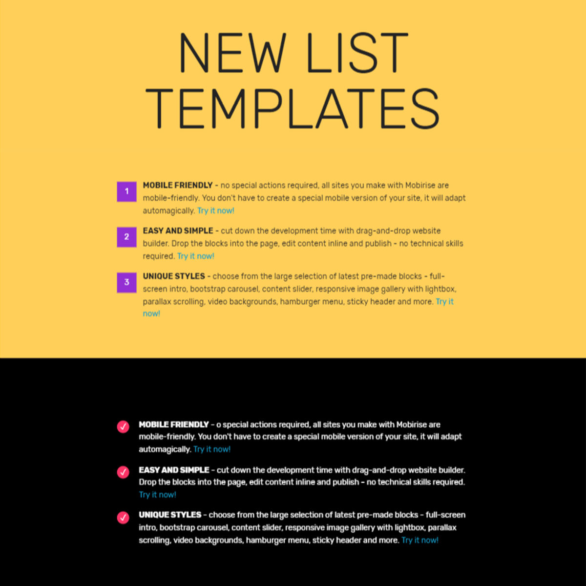 CSS3 Bootstrap  List  Themes