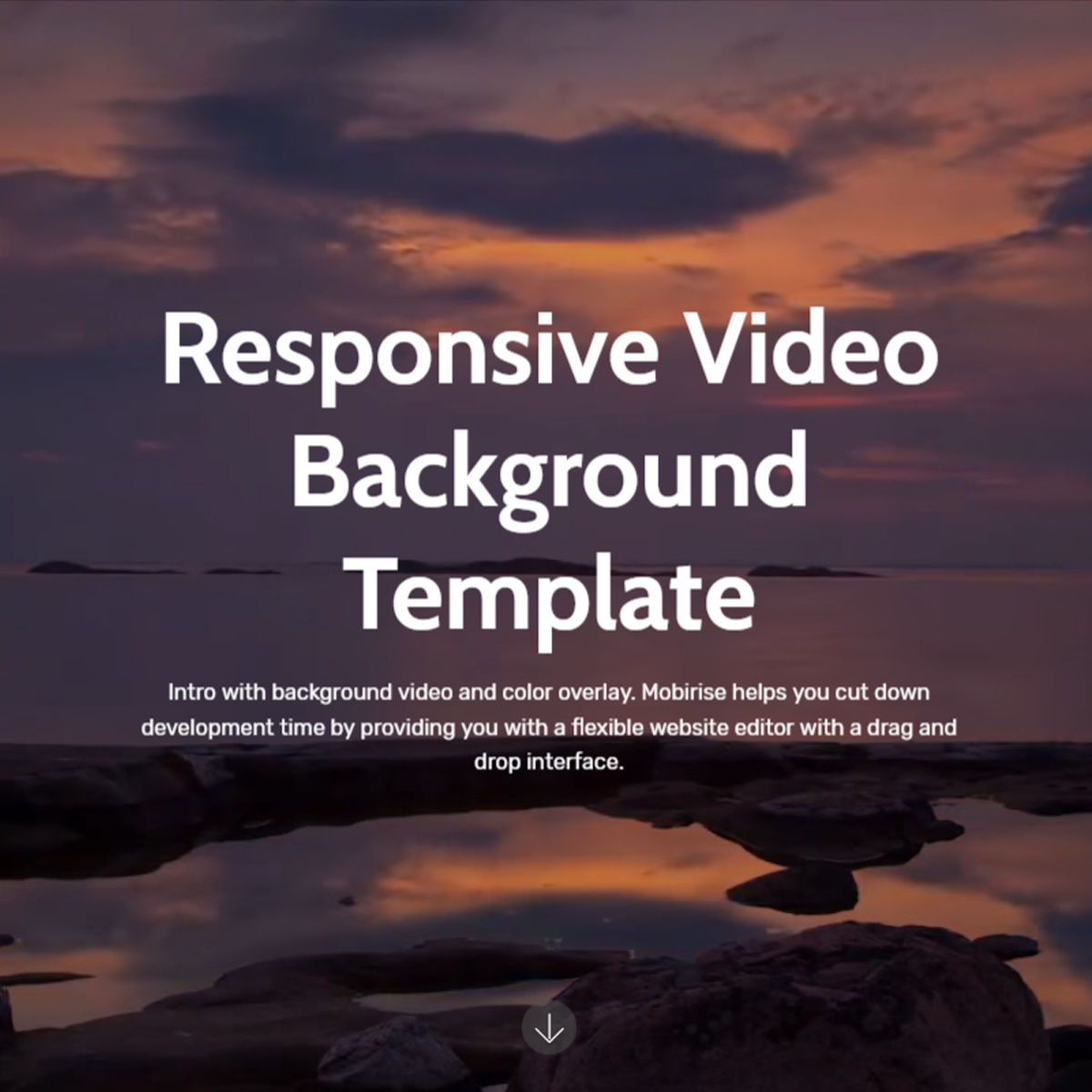 Free Download Bootstrap  Video Background  Templates