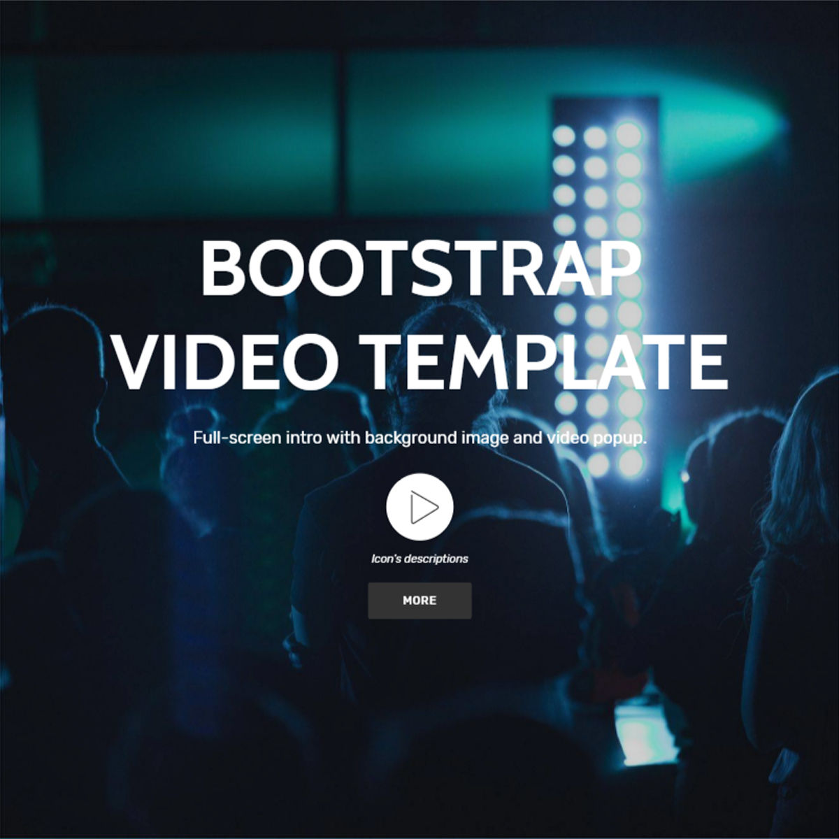 Free Download Bootstrap  Video  Themes