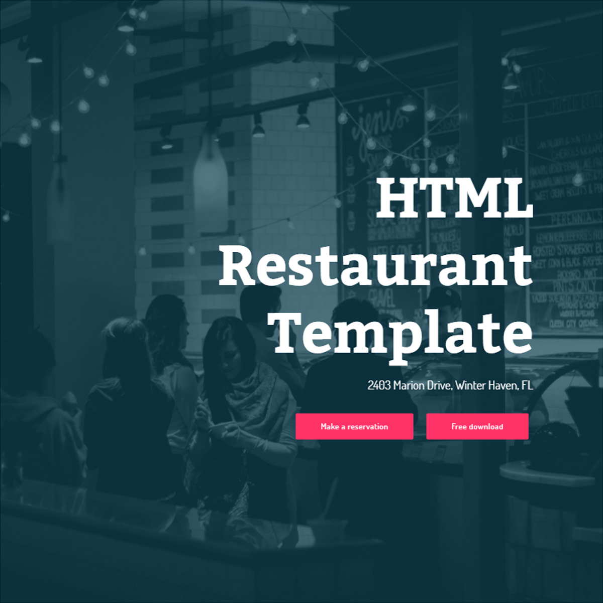 CSS3 Bootstrap Restaurant Templates