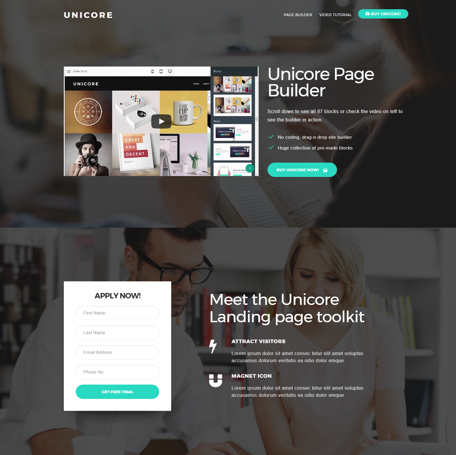 HTML Bootstrap Unicore Themes